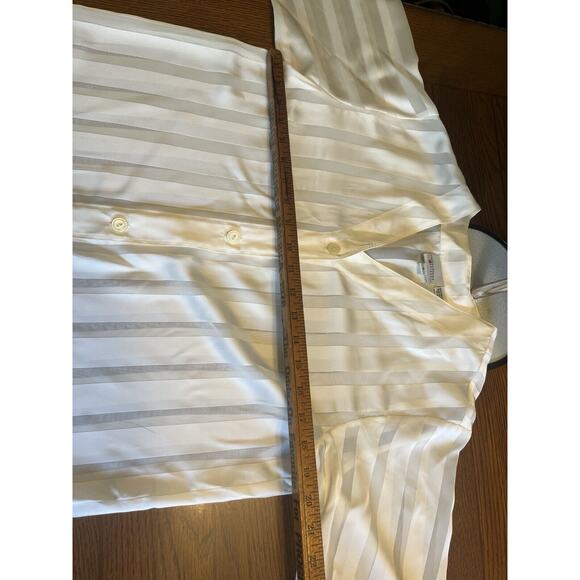 Vintage Reflections By Spiegel Pajama Set White Pants Long Sleeve Size Small - Picture 15 of 15